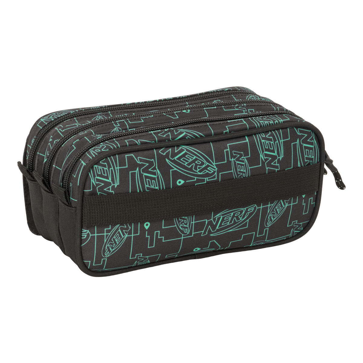 Penar triplu Nerf Game Negru 21,5 x 10 x 8 cm