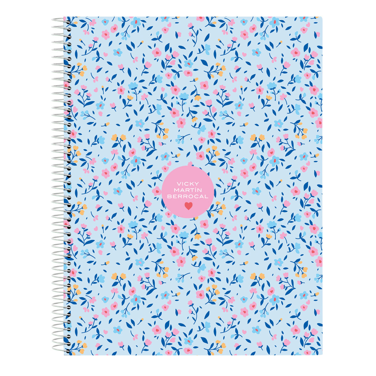 Notebook Vicky Martín Berrocal Paraíso Albastru Roz A4 120 Frunze