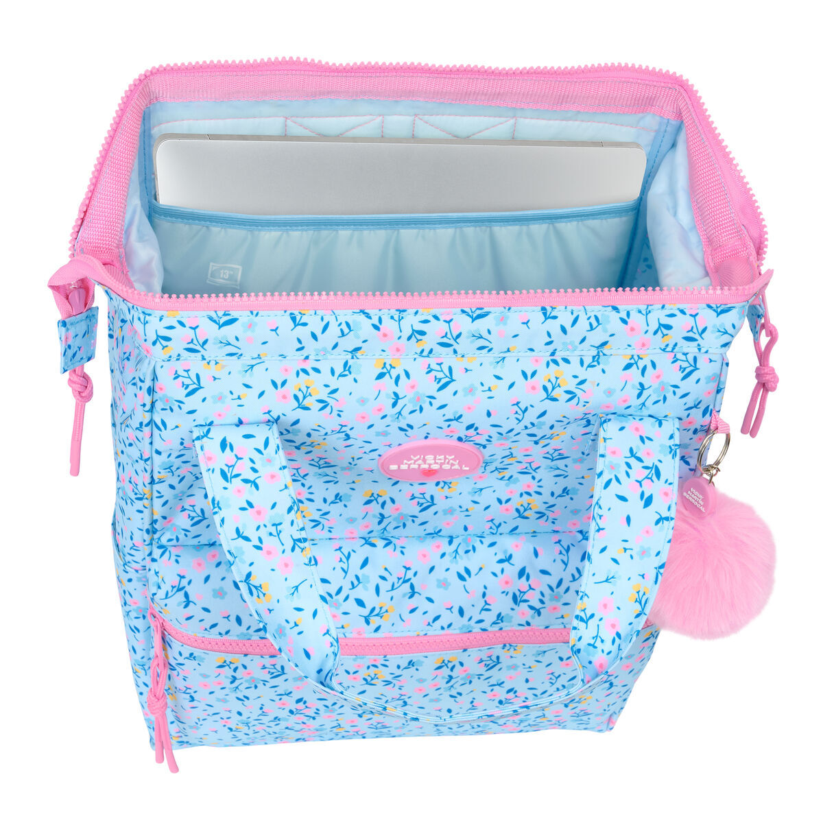 Rucsac pentru Laptop Vicky Martín Berrocal vmb Albastru Roz 27 x 40 x 19 cm