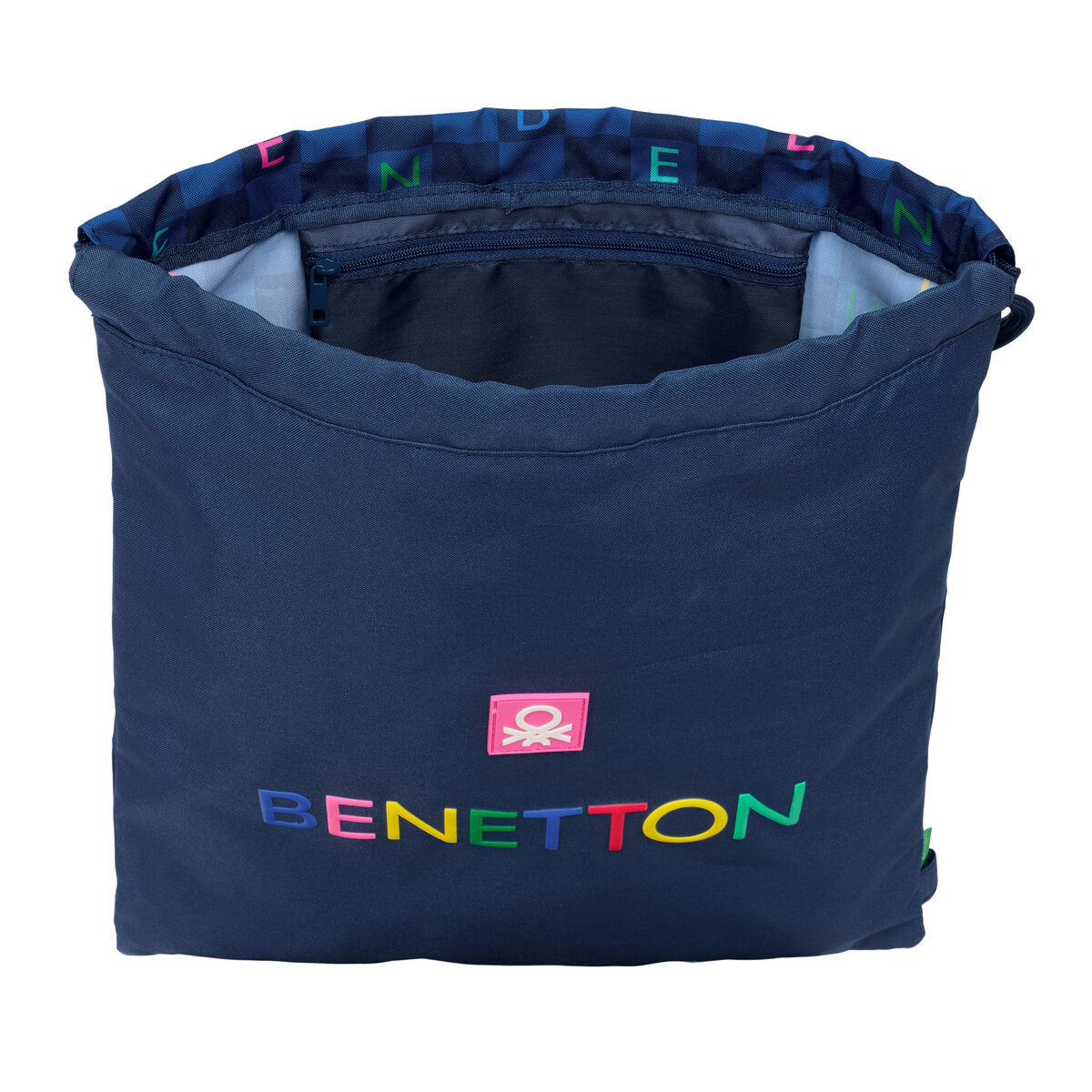 Geantă Rucsac cu Bretele Benetton Damero Bleumarin 35 x 40 x 1 cm
