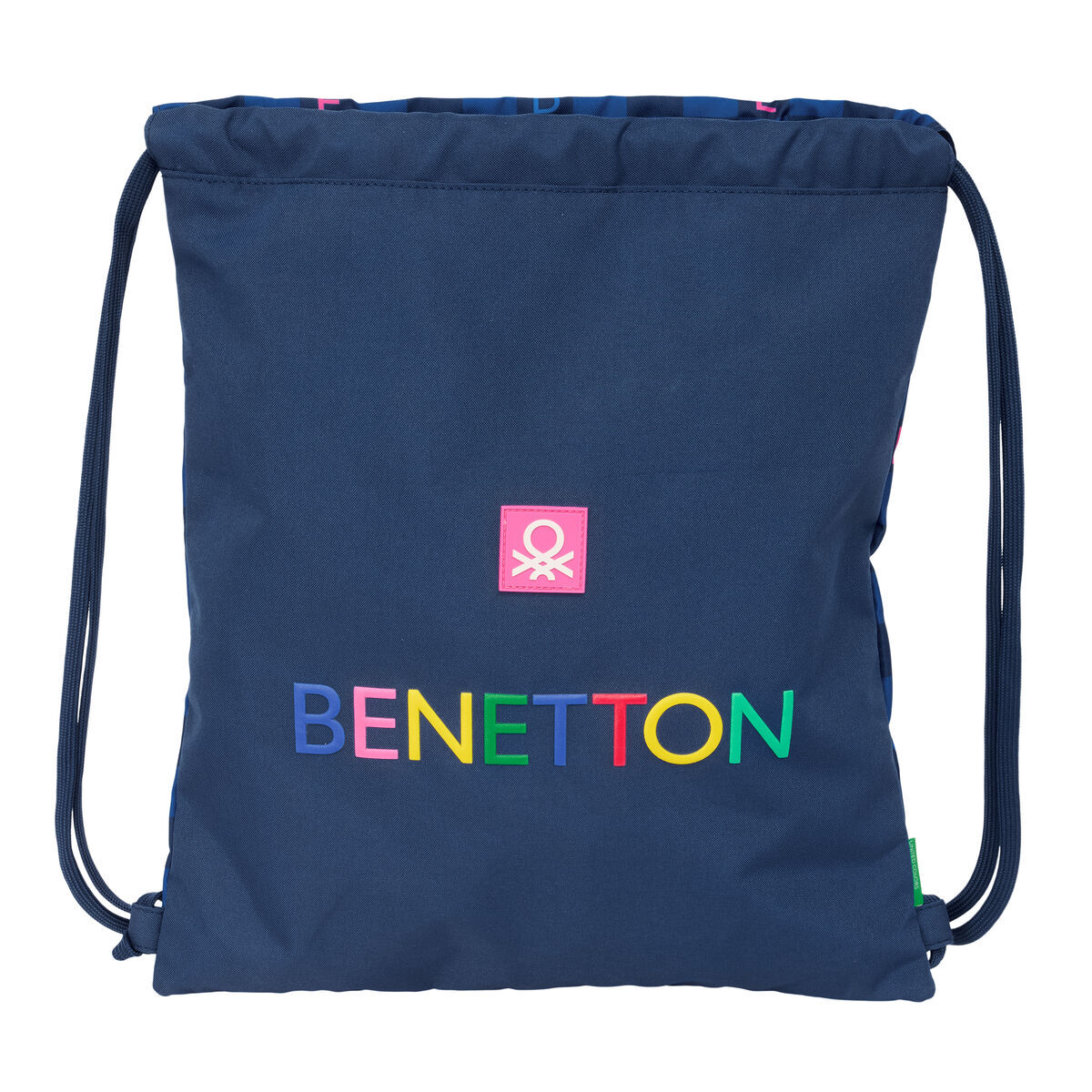 Geantă Rucsac cu Bretele Benetton Damero Bleumarin 35 x 40 x 1 cm