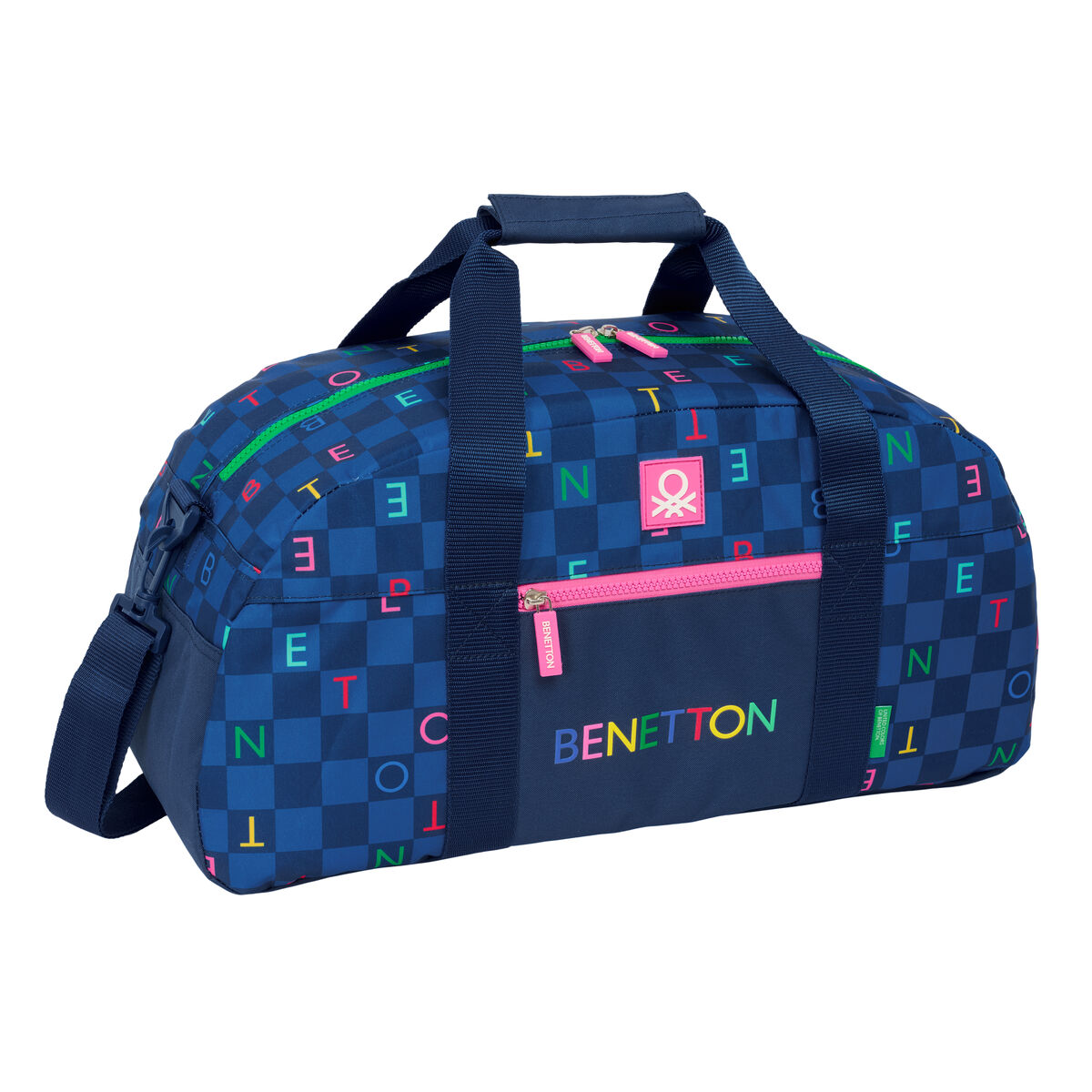 Geantă de Sport Benetton Damero Bleumarin 50 x 26 x 20 cm