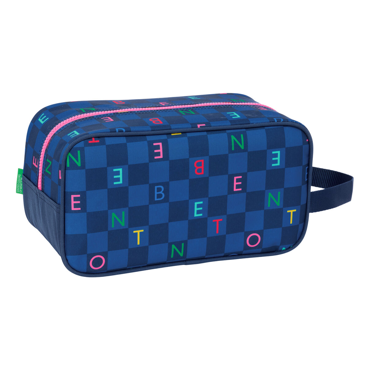 Geantă pentru Încălțăminte de Voiaj Benetton Damero Bleumarin 29 x 15 x 14 cm