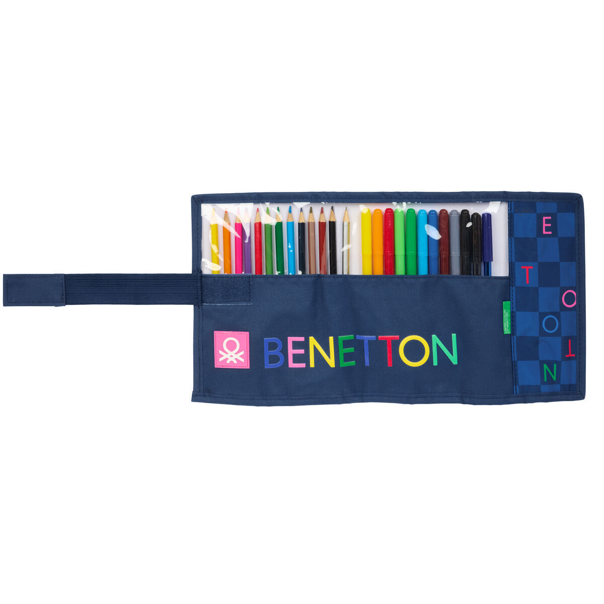 Geantă Universală Benetton Damero Bleumarin 7 x 20 x 7 cm 27 Piese