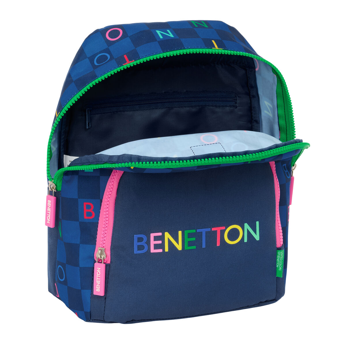 Rucsac Benetton Damero Bleumarin 25 x 30 x 13 cm