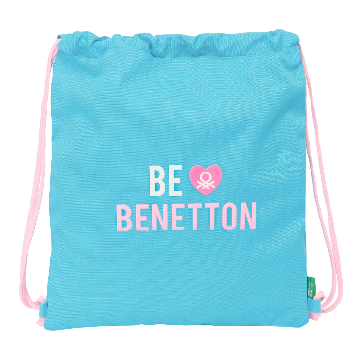 Geantă Rucsac cu Bretele Benetton Unique Roz Turquoise 35 x 40 x 1 cm