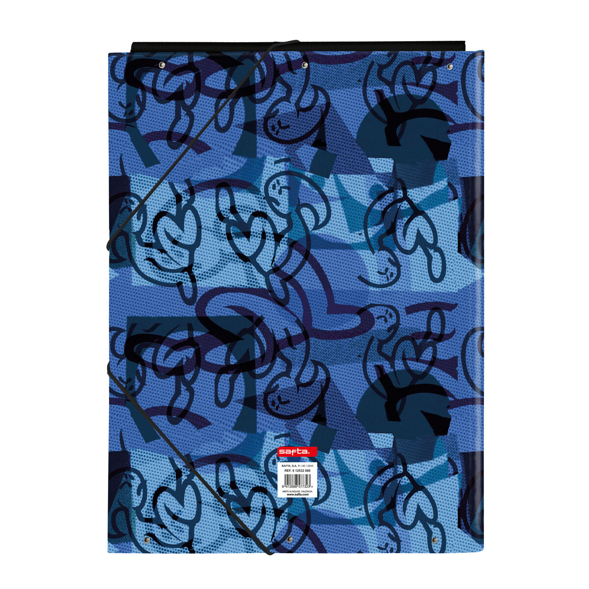 Biblioraft El Niño Roller Albastru Negru A4 26 x 33.5 x 2.5 cm