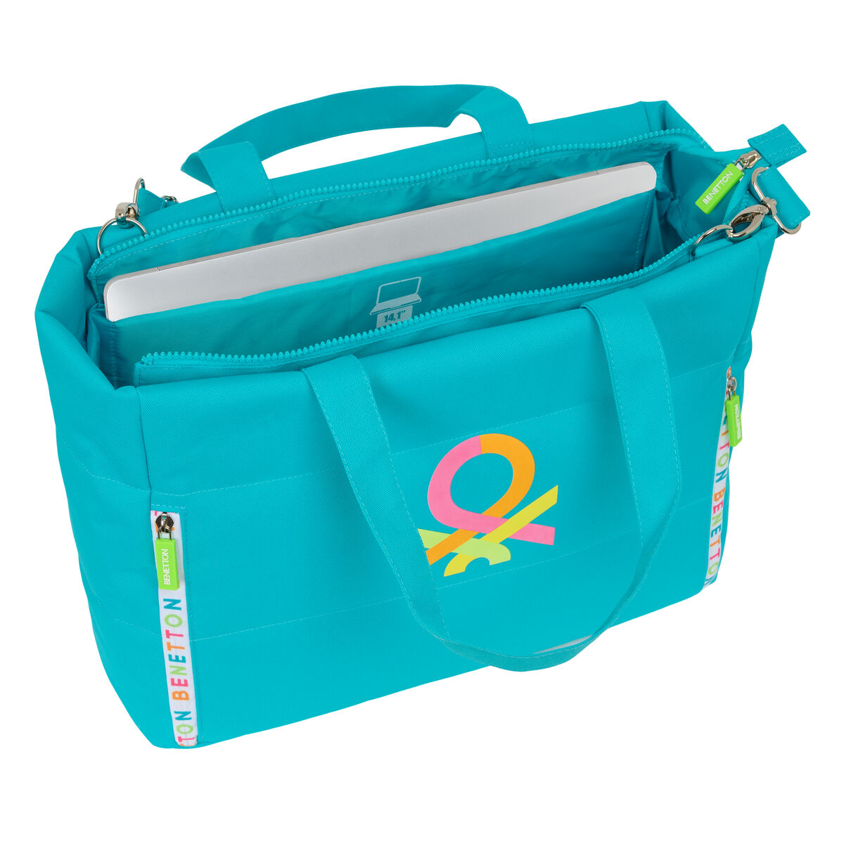 Servietă pentru Laptop Benetton Summer Albastru 40 x 31 x 17 cm