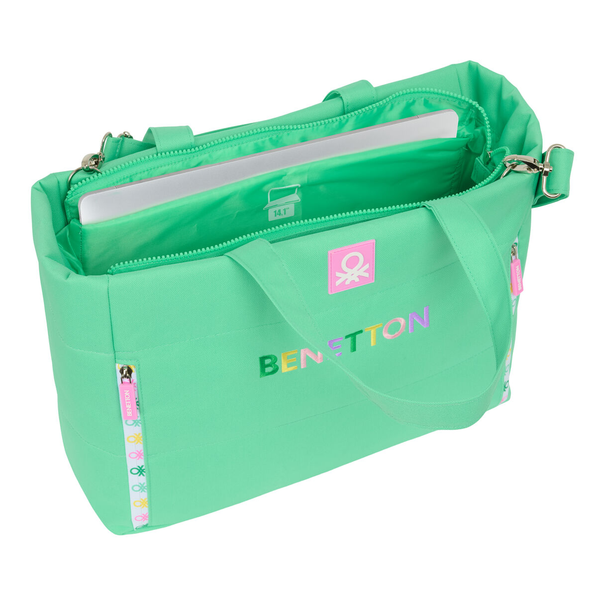 Servietă pentru Laptop Benetton Mint 40 x 31 x 17 cm