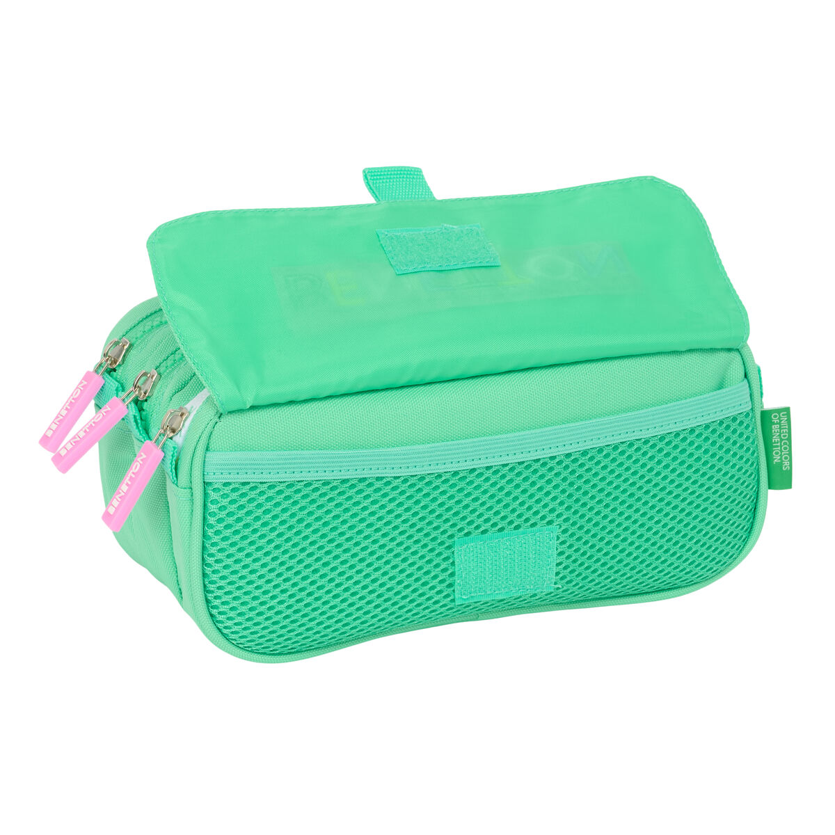 Penar triplu Benetton Mint Verde 21,5 x 10 x 8 cm