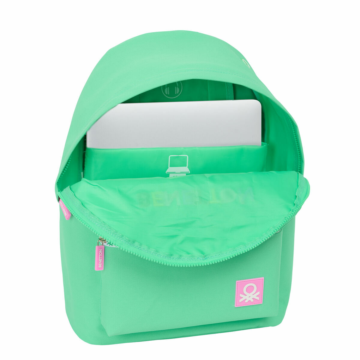 Rucsac pentru Laptop Benetton benetton Verde 31 x 41 x 16 cm