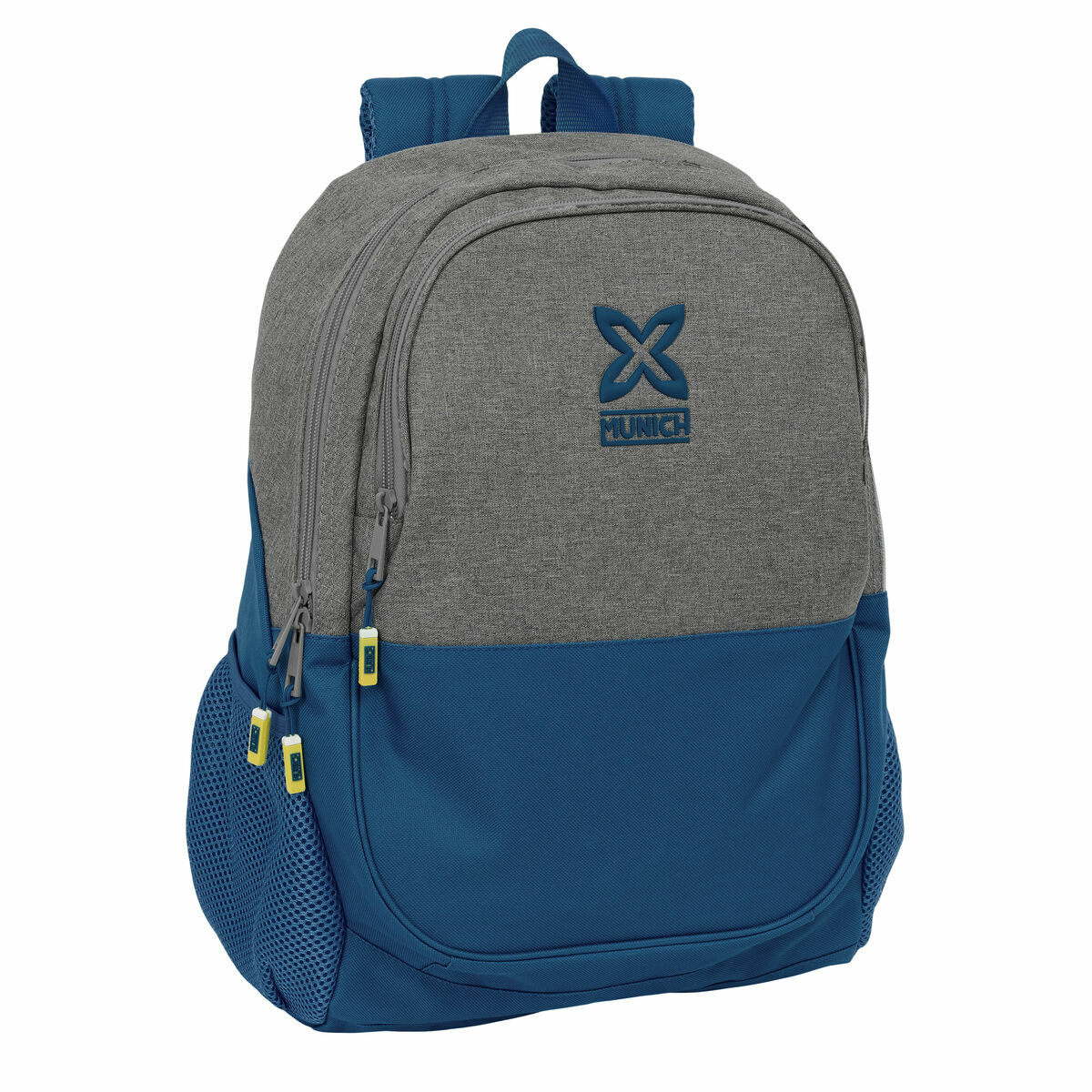 Ghiozdan Munich Street Albastru Gri 32 x 44 x 16 cm