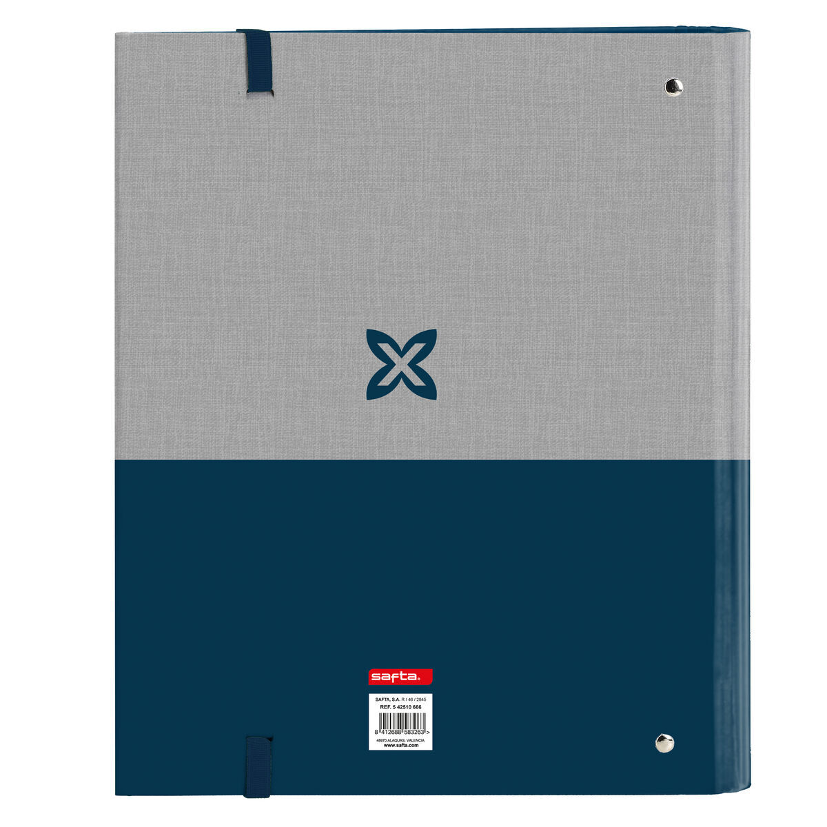 Biblioraft Munich Street Albastru Gri 27 x 32 x 3.5 cm