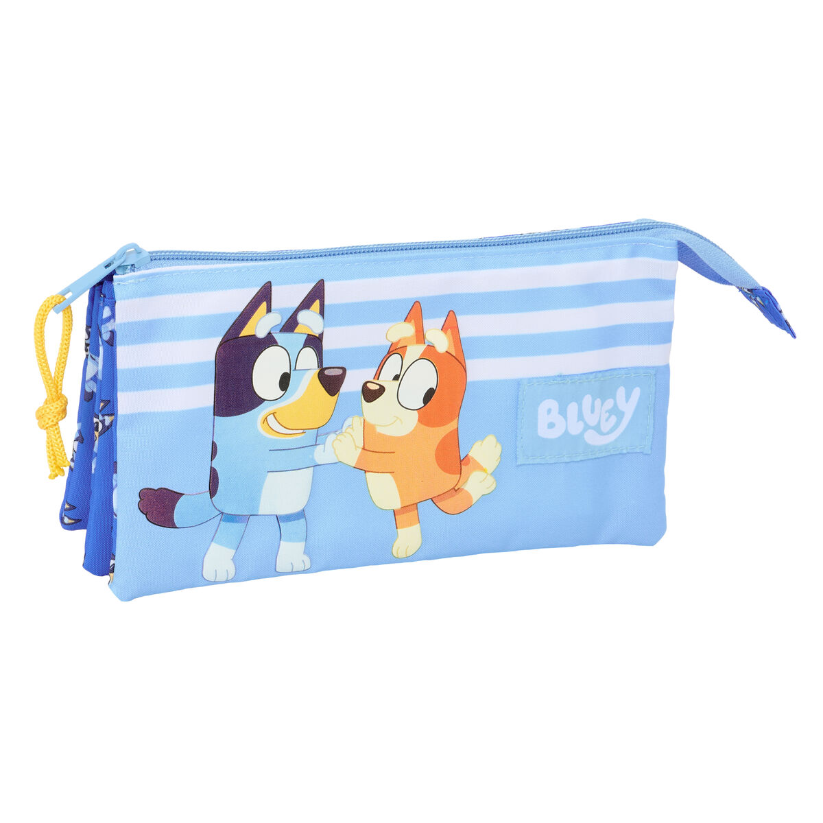 Penar triplu Bluey Let's play Albastru 22 x 12 x 3 cm