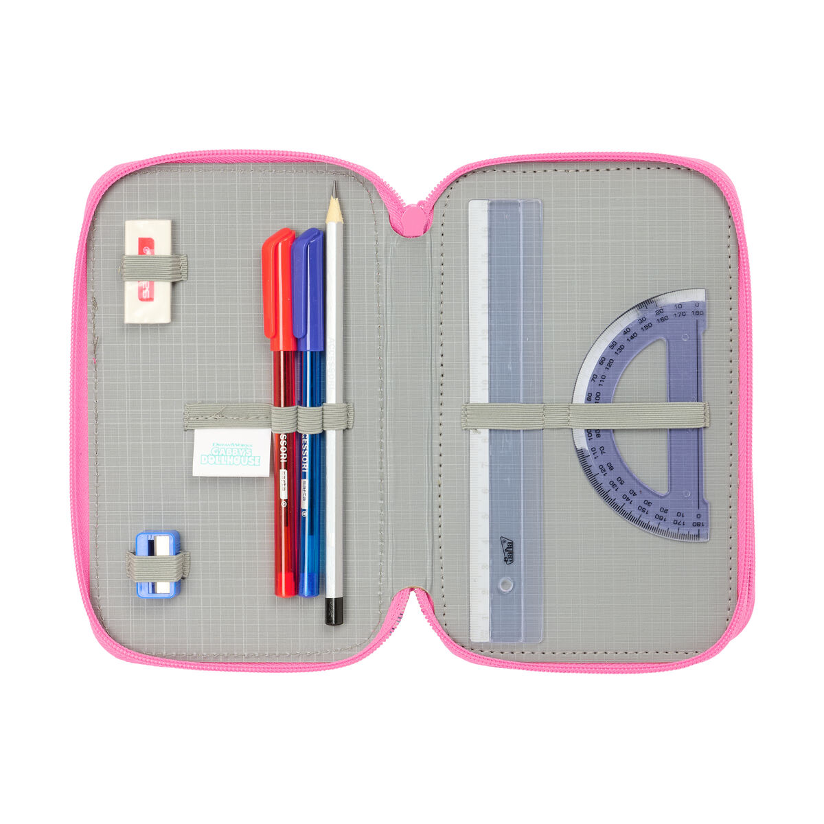 Penar Triplu Gabby's Dollhouse Confetti Roz Turquoise 12,5 x 19,5 x 5,5 cm 37 Piese