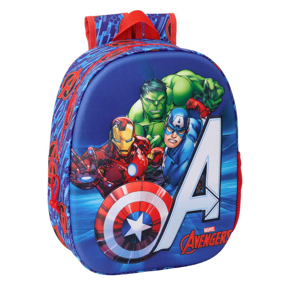 Rucsac pentru Copii The Avengers Roșu Albastru închis 27 x 33 x 10 cm 3D
