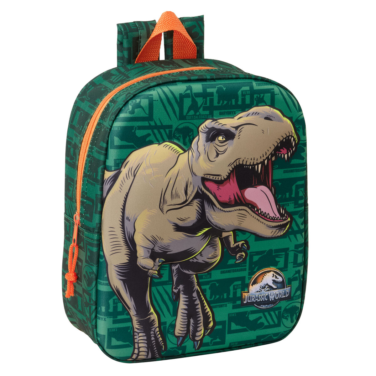 Rucsac pentru Copii Jurassic World Verde inchis 22 x 27 x 10 cm 3D