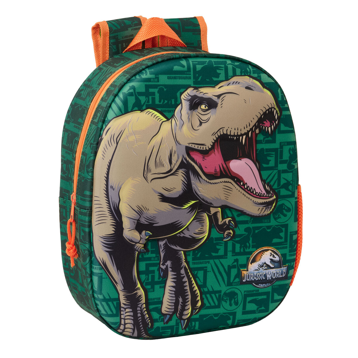 Rucsac pentru Copii Jurassic World Verde inchis 27 x 33 x 10 cm 3D