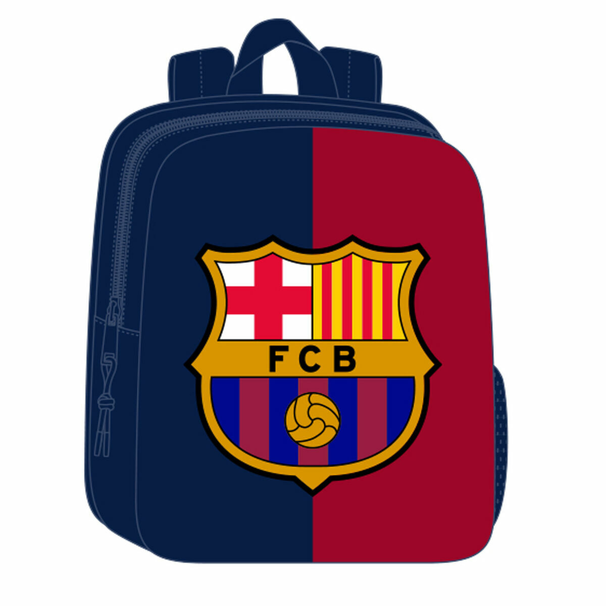 Rucsac pentru Copii F.C. Barcelona Albastru Castaniu 22 x 27 x 10 cm 3D