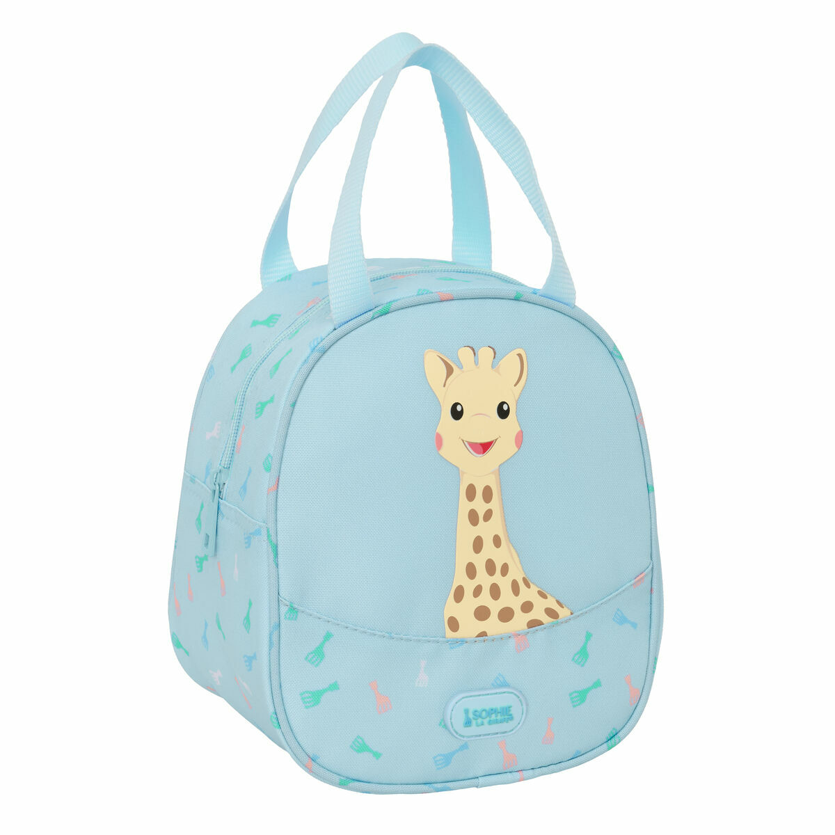 Geantă Termoizolantă pentru Gustări Sophie la Girafe Albastru 19 x 22 x 14 cm