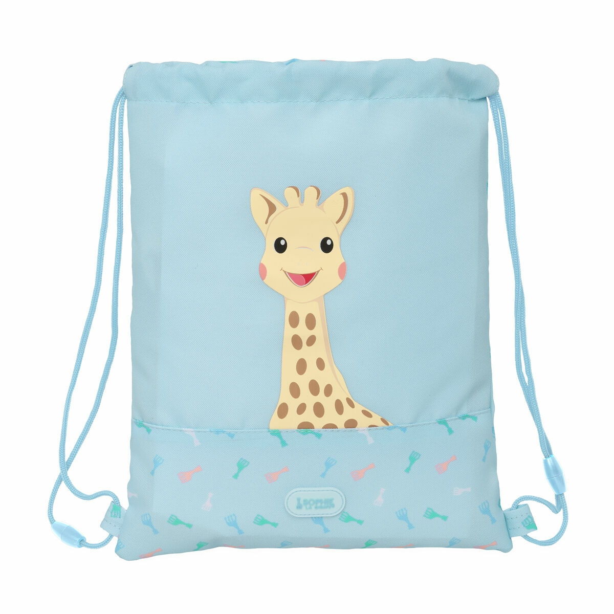 Geantă Rucsac cu Bretele Sophie la Girafe Albastru 26 x 34 x 1 cm