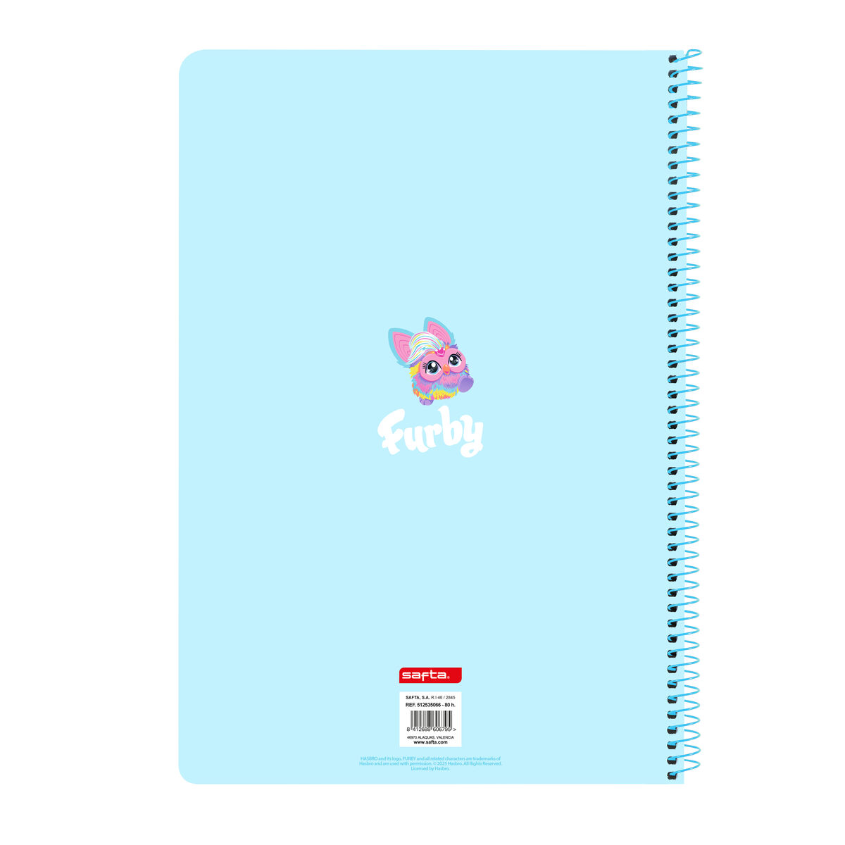 Notebook Furby Albastru celest A4 80 Frunze