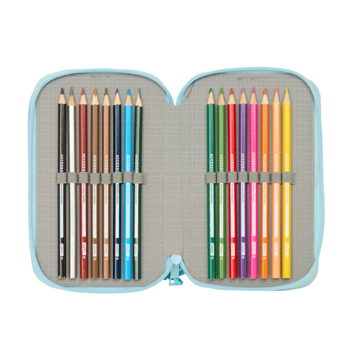 Penar Triplu Furby Albastru 12,5 x 19,5 x 5,5 cm 37 Piese