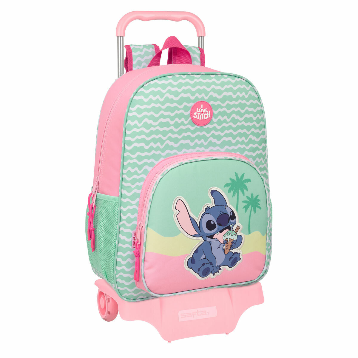 Ghiozdan Lilo & Stitch Ice cream Roz 33 x 42 x 14 cm
