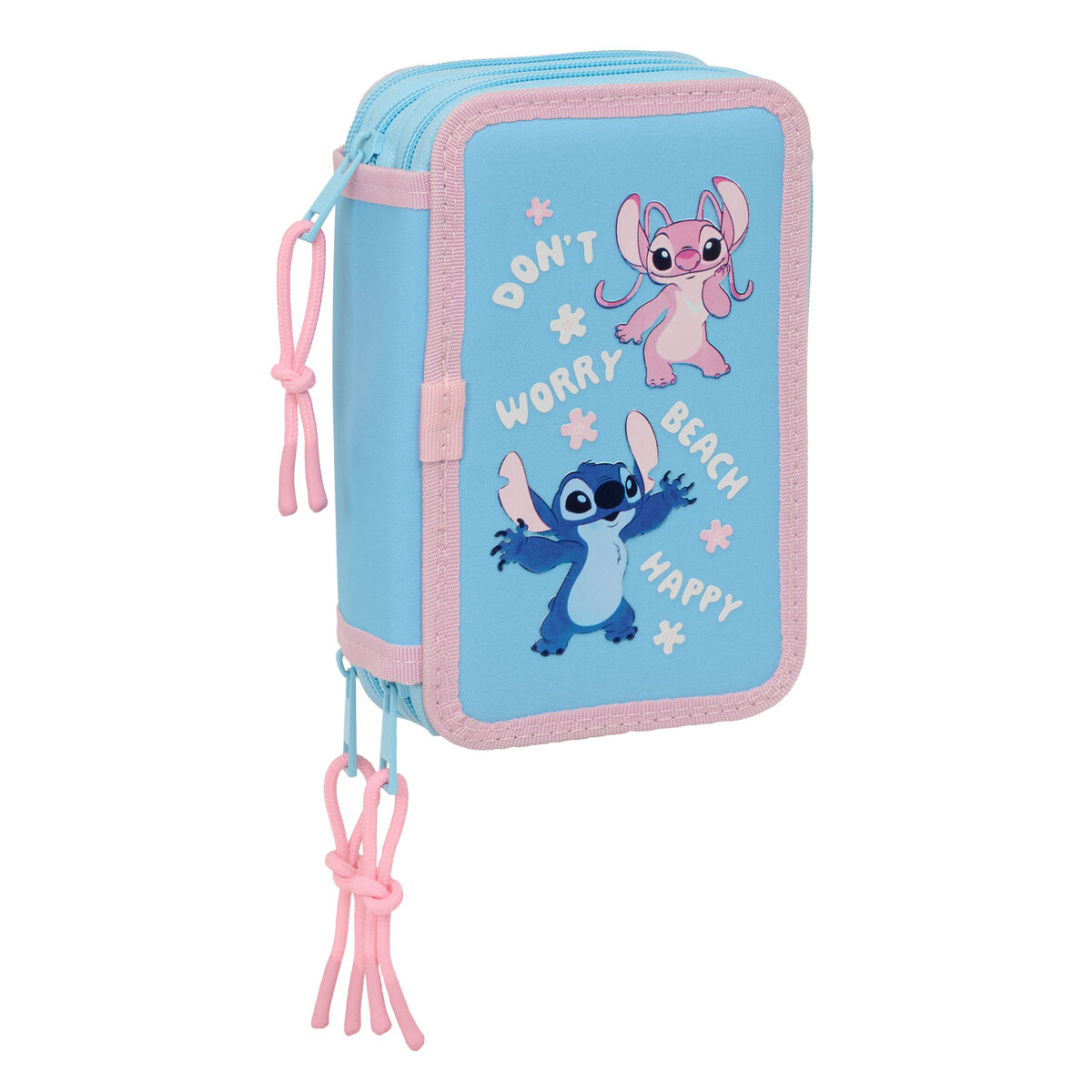 Penar Triplu Lilo & Stitch Happy Albastru celest 12,5 x 19,5 x 5,5 cm 37 Piese