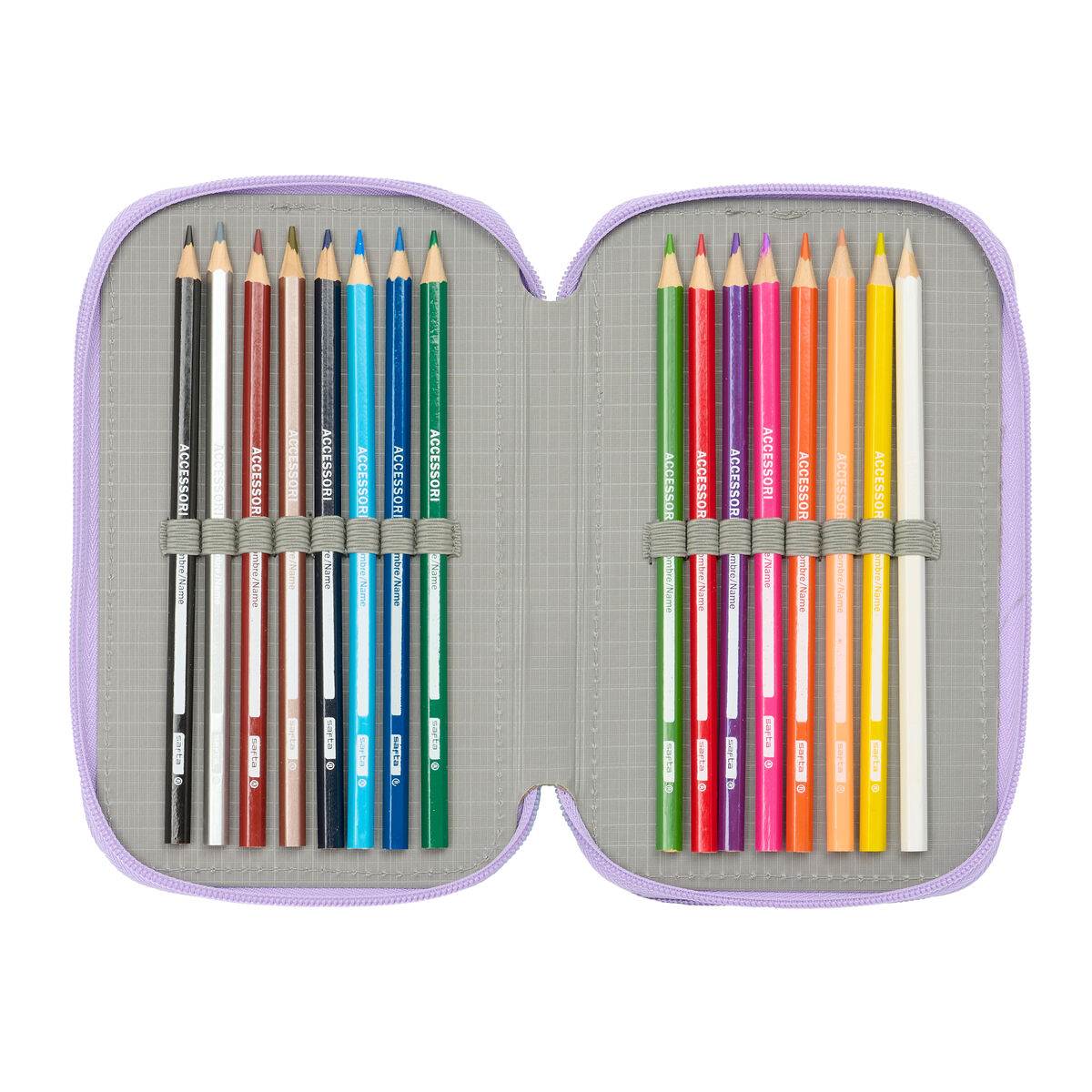 Penar Triplu Frozen Spirit Liliachiu 12,5 x 19,5 x 5,5 cm 37 Piese