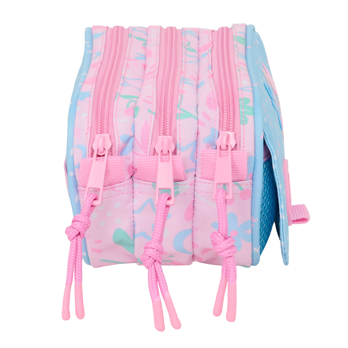 Penar triplu BlackFit8 Smile Roz Albastru deschis 21,5 x 10 x 8 cm