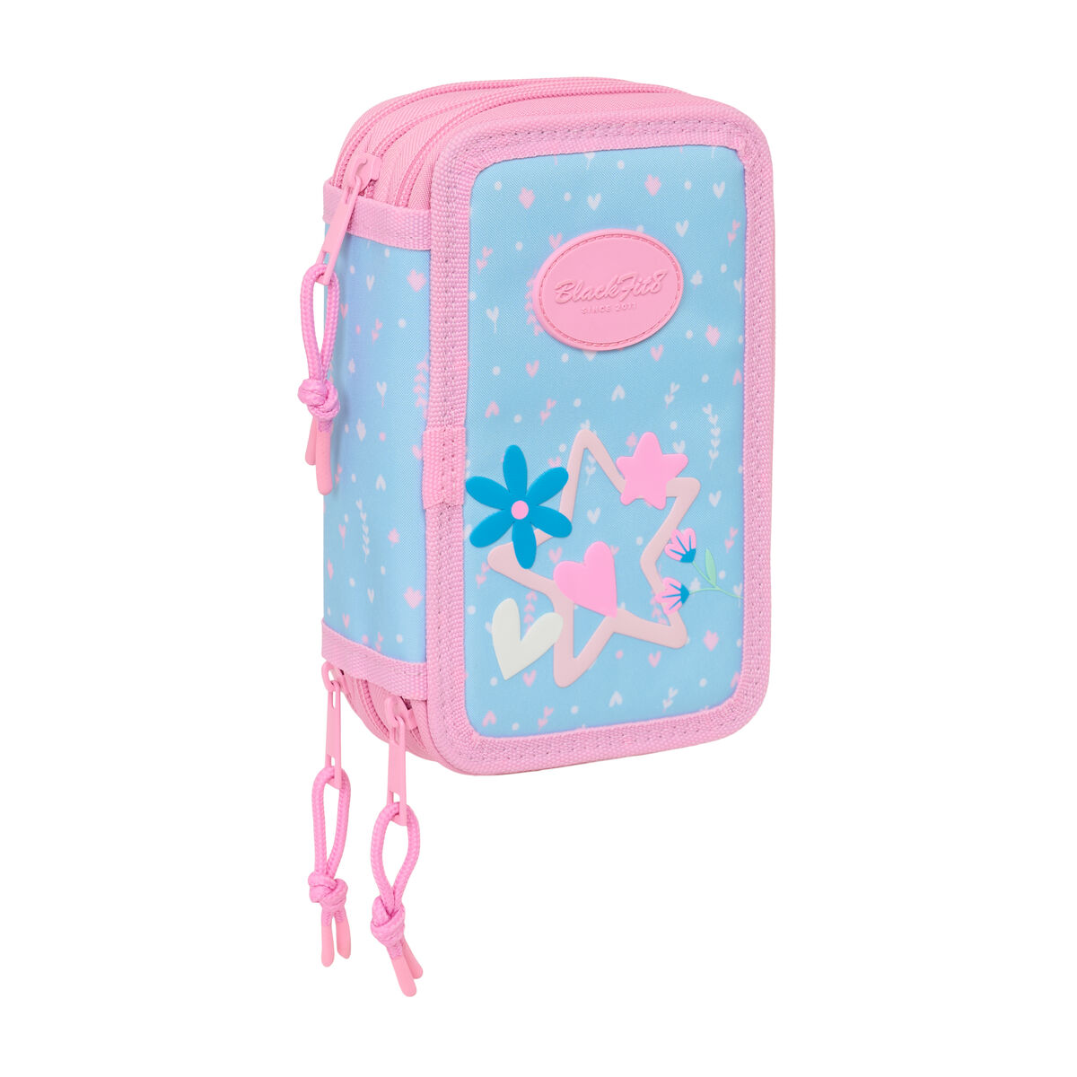 Geantă Universală BlackFit8 Smile Albastru Roz 12,5 x 19,5 x 5,5 cm 37 Piese