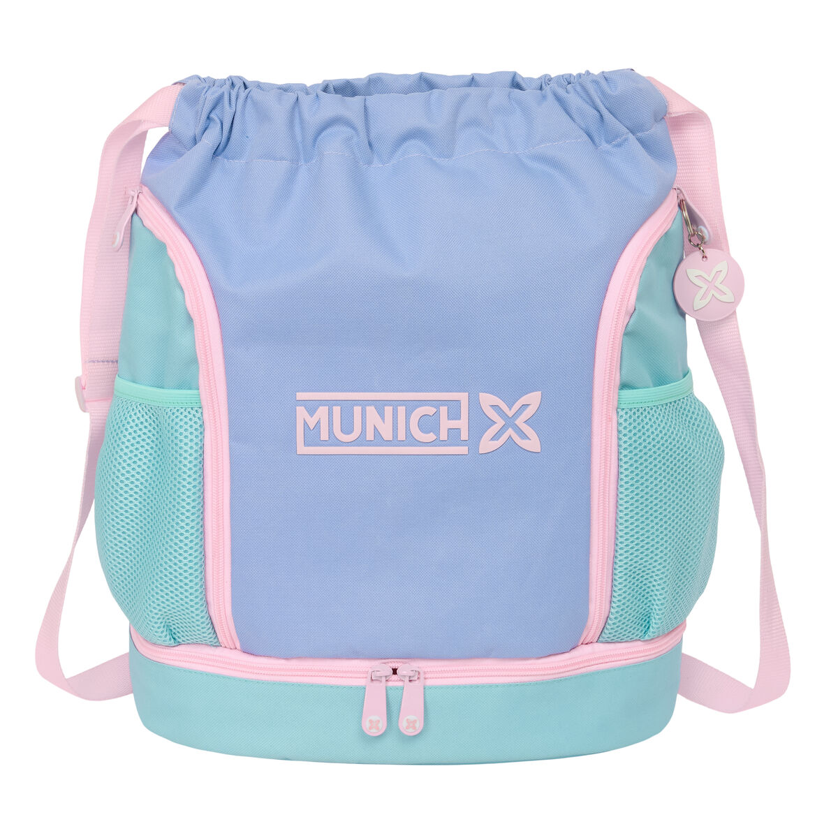 Geantă Rucsac cu Bretele Munich Mellow Albastru Roz Celeste 35 x 40 x 1 cm