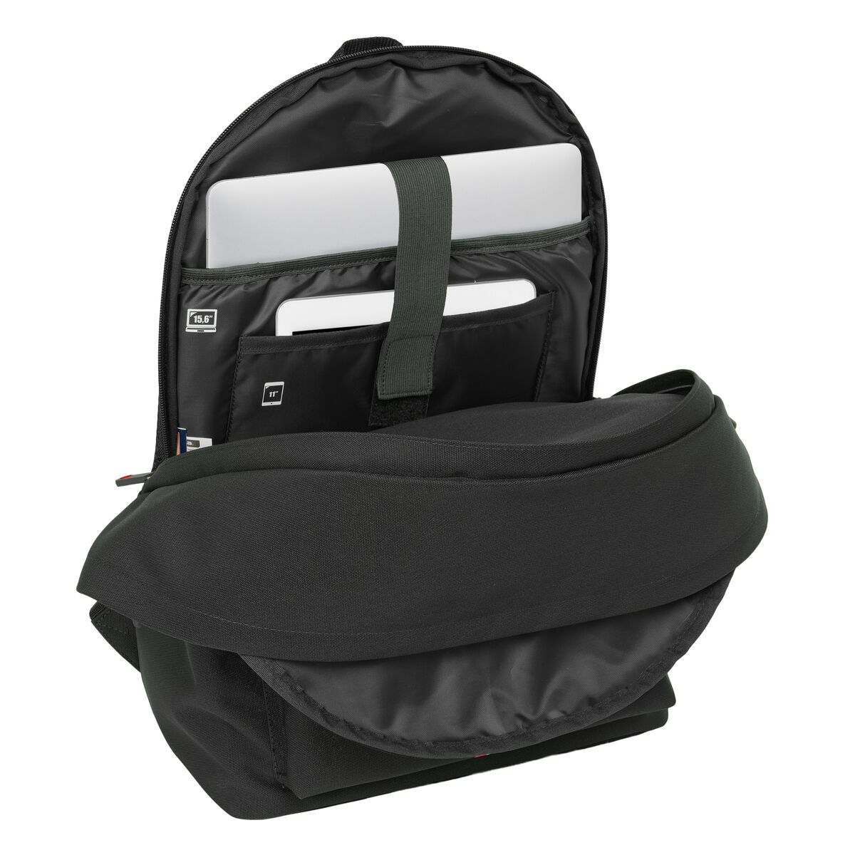 Ghiozdan El Ganso +usb el ganso basics Negru 31 x 44 x 18 cm