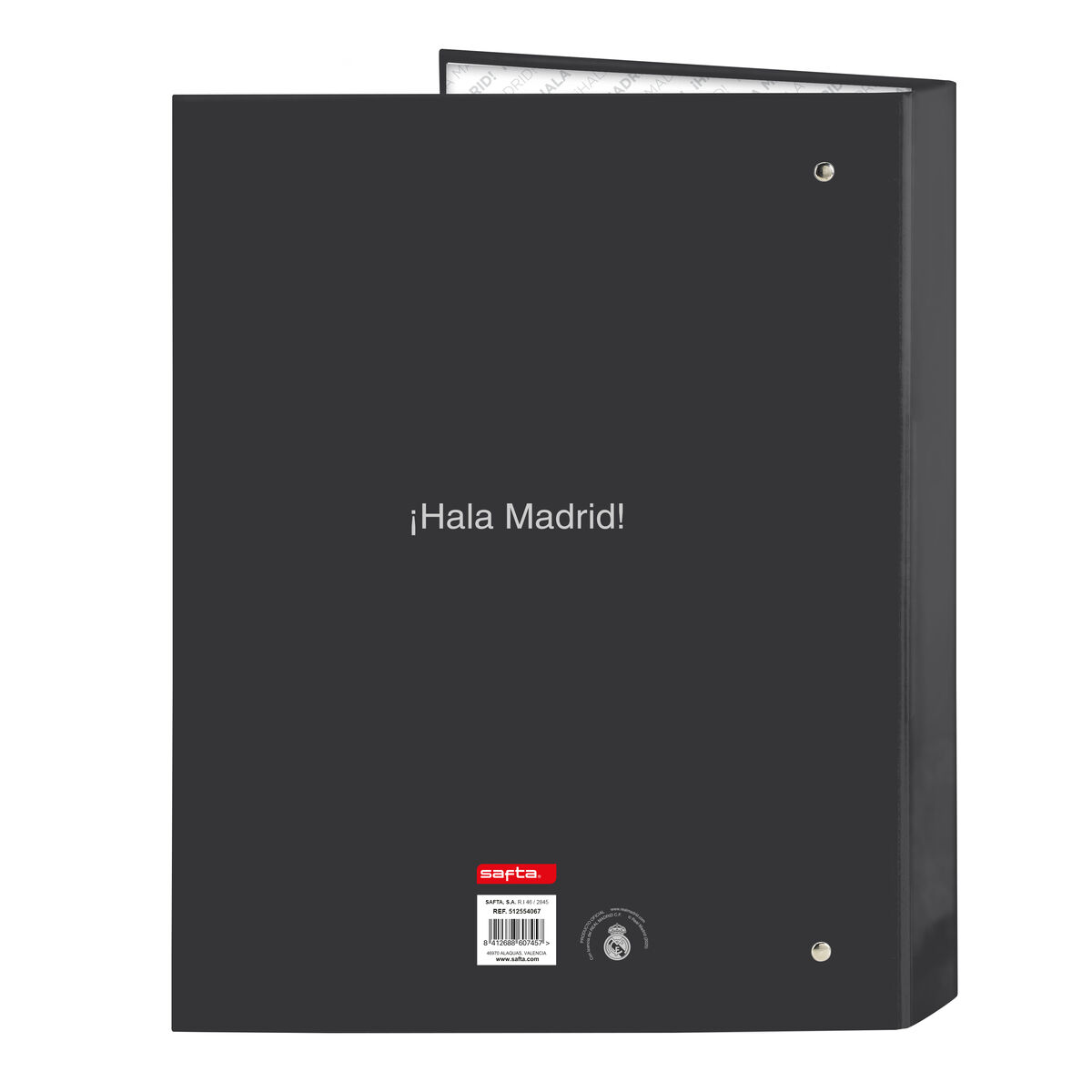 Biblioraft Real Madrid C.F. Alb A4 26.5 x 33 x 4 cm