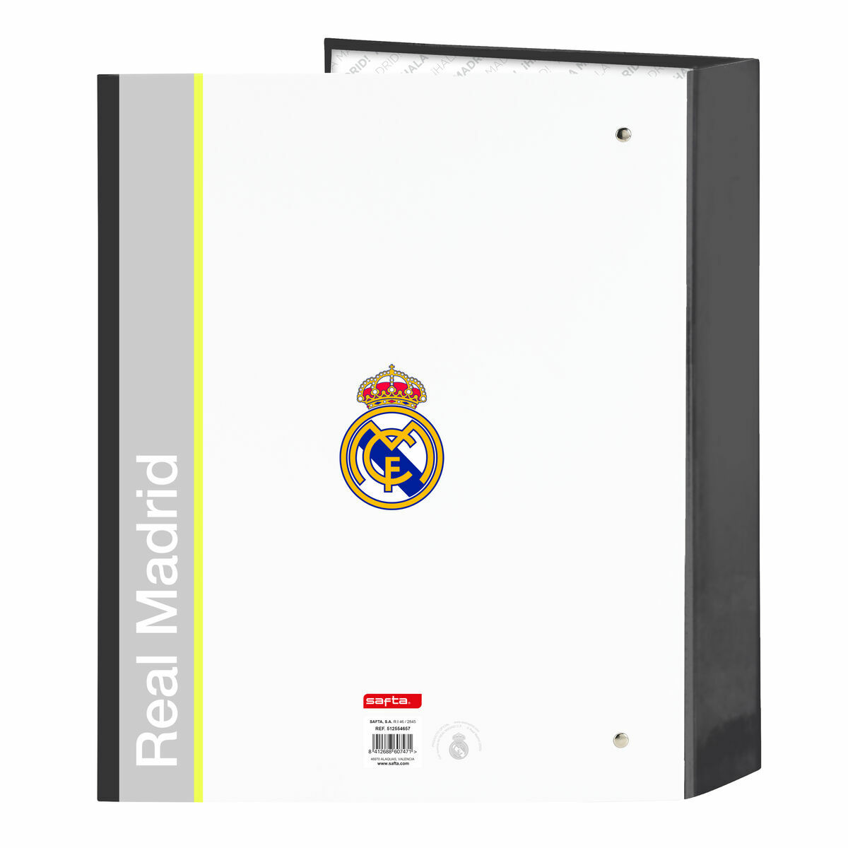 Biblioraft Real Madrid C.F. Alb A4 27 x 33 x 6 cm