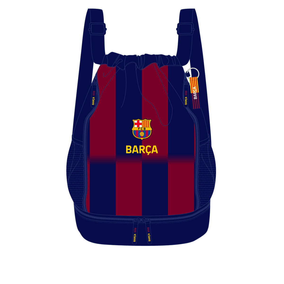 Ghiozdan F.C. Barcelona Albastru Castaniu 35 x 40 x 1 cm