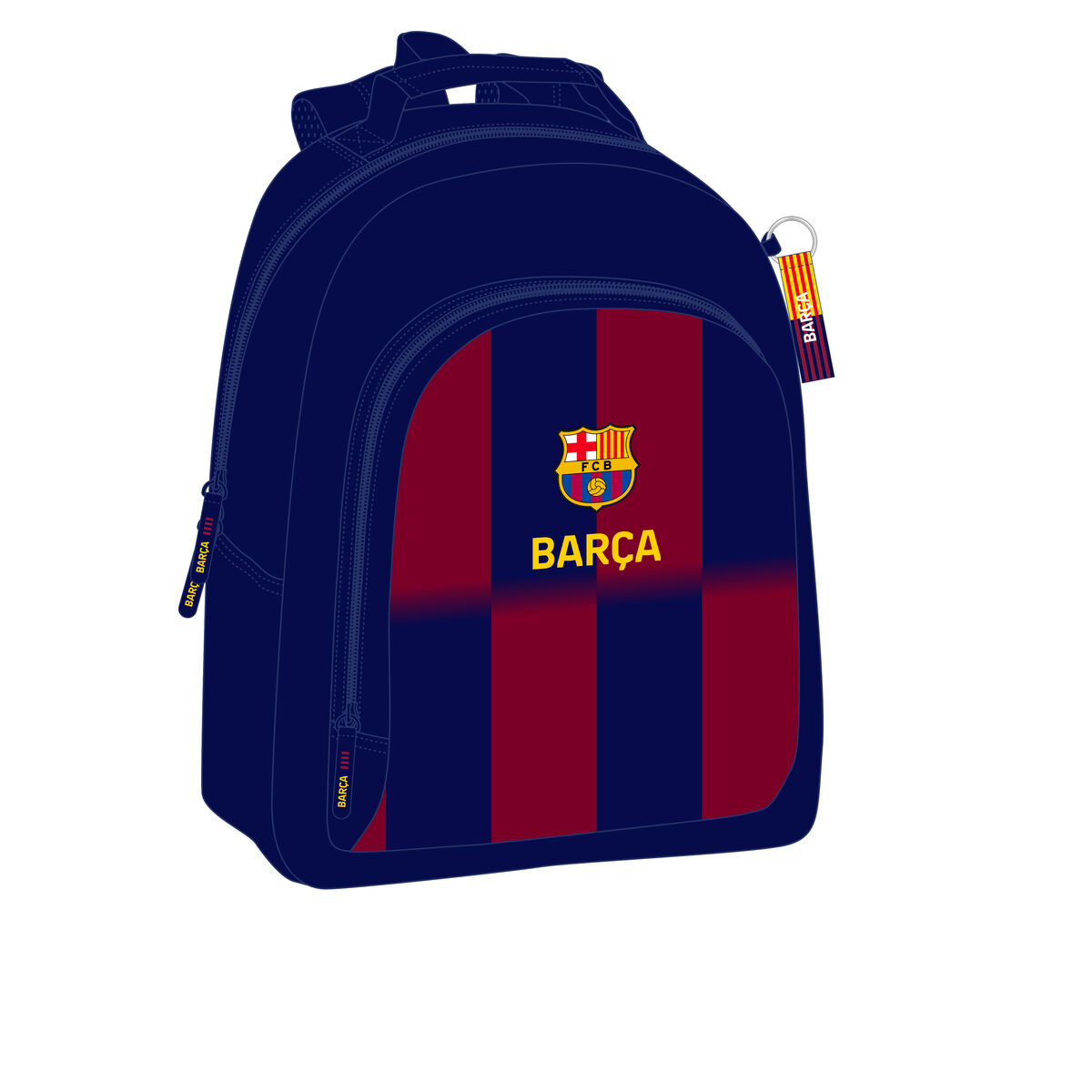 Ghiozdan F.C. Barcelona Albastru Castaniu 32 x 42 x 15 cm