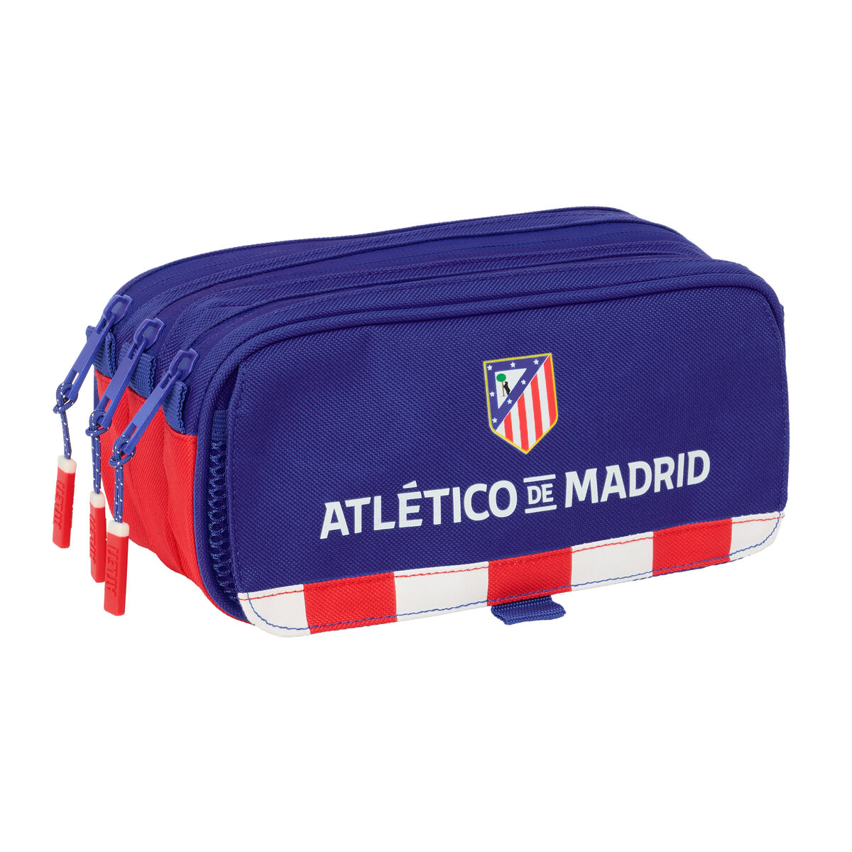 Penar triplu Atlético Madrid Albastru Alb Roșu 21,5 x 10 x 8 cm