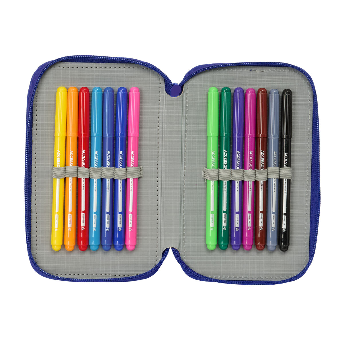 Penar Triplu Atlético Madrid Albastru Alb Roșu 12,5 x 19,5 x 5,5 cm 37 Piese