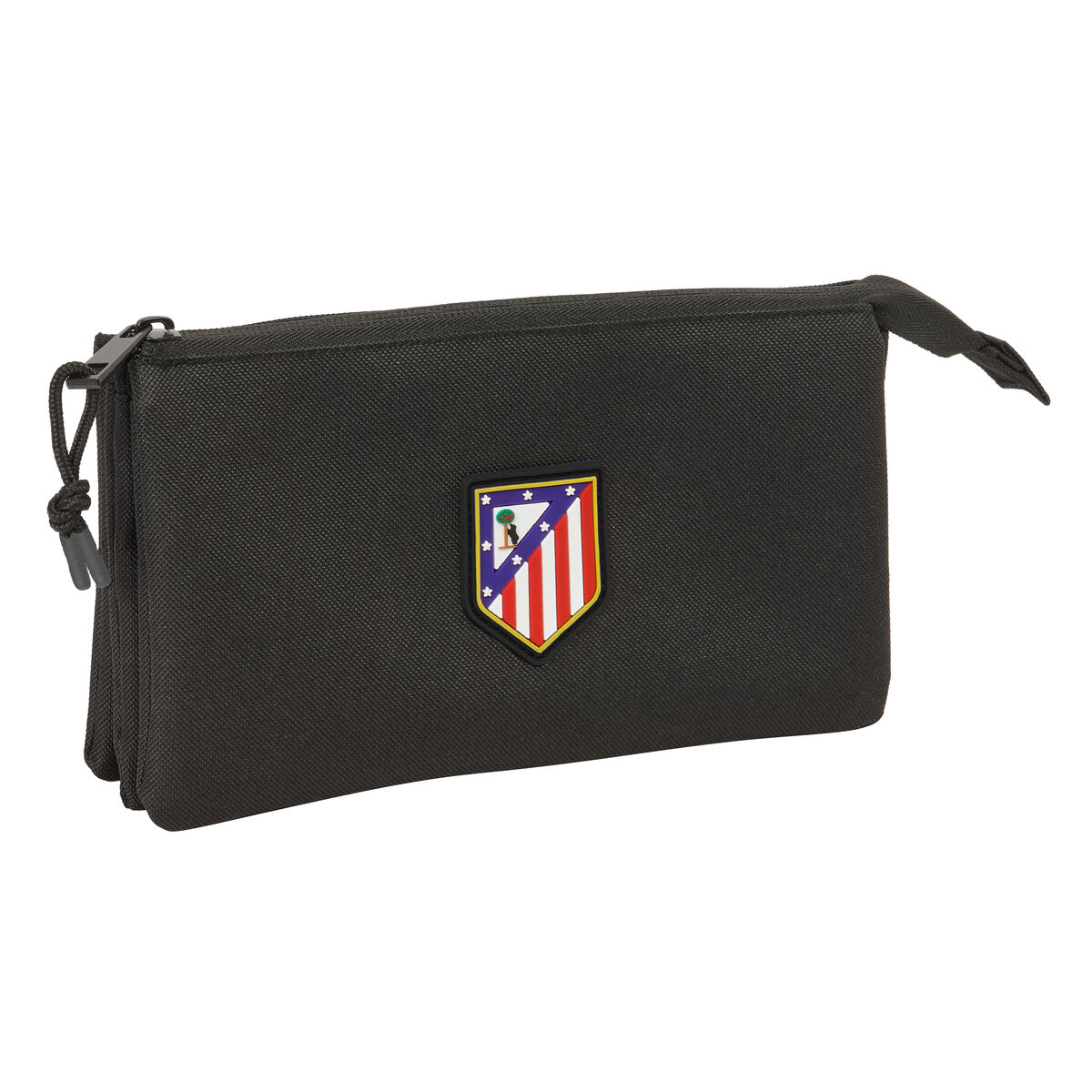 Penar triplu Atlético Madrid Negru 22 x 12 x 3 cm