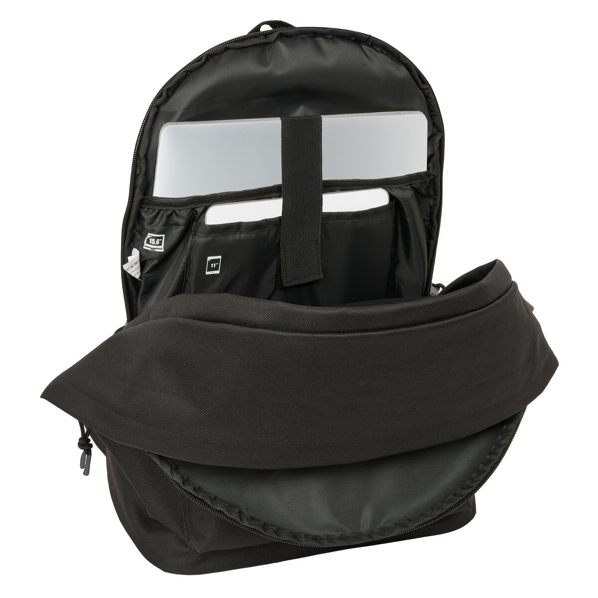 Ghiozdan Atlético Madrid Negru 31 x 44 x 18 cm