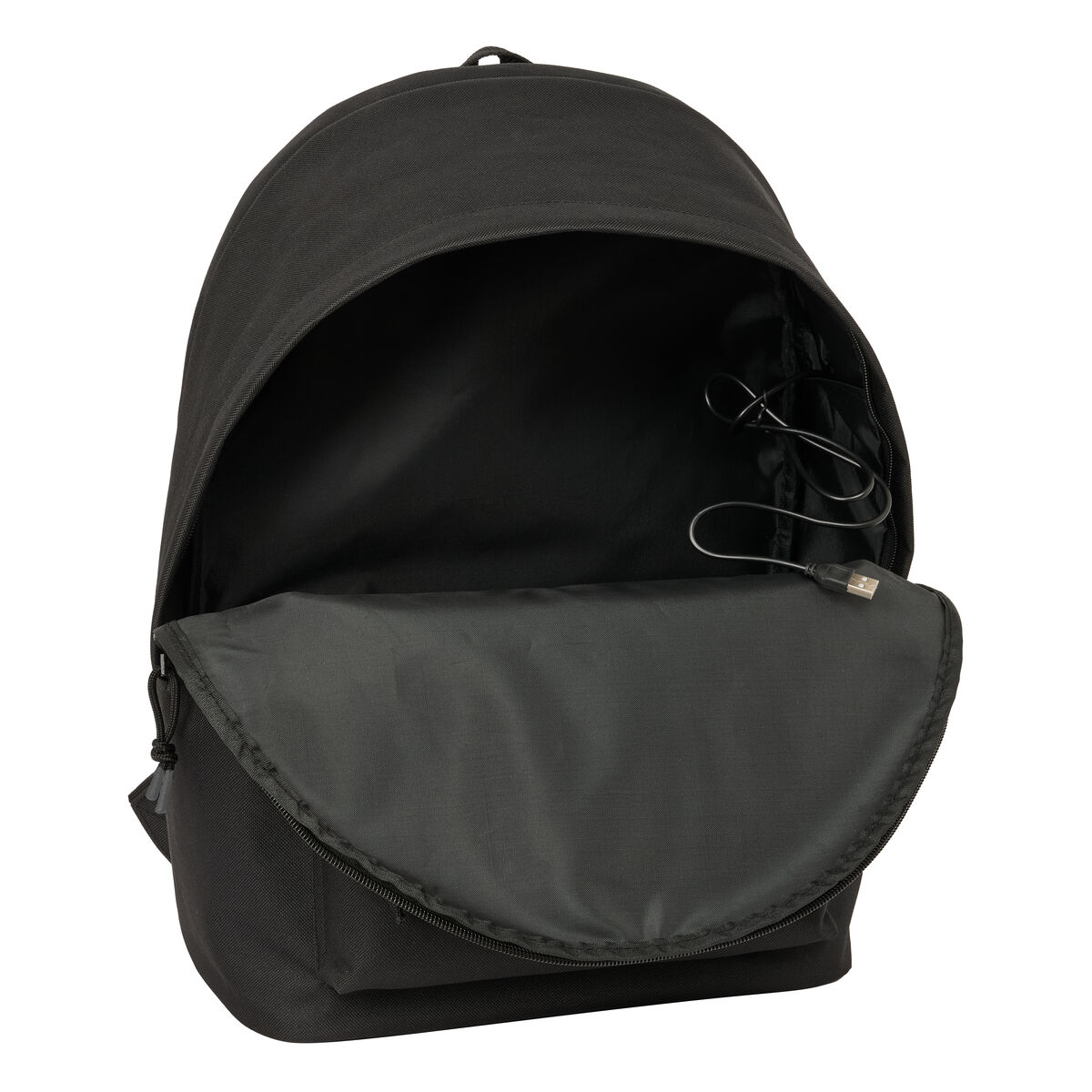 Ghiozdan Atlético Madrid Negru 31 x 44 x 18 cm