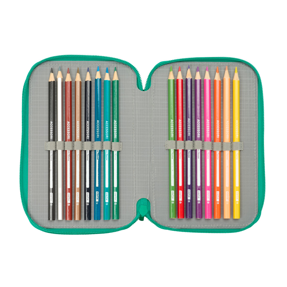 Penar Triplu Real Betis Balompié Acvamarin 12,5 x 19,5 x 5,5 cm 37 Piese