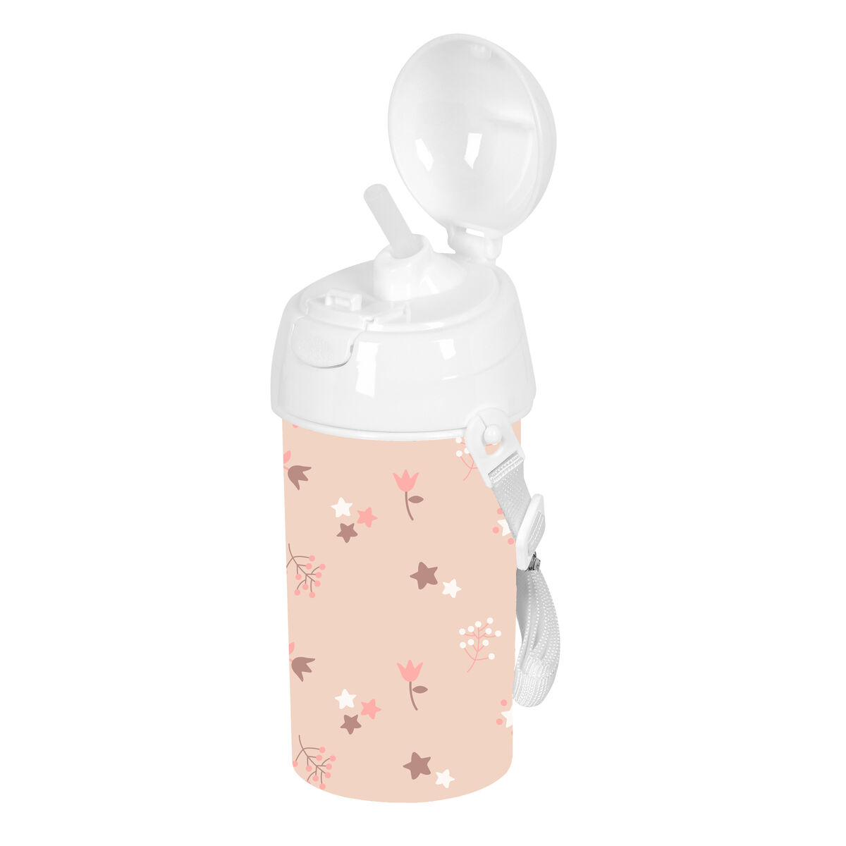 Sticlă de apă Safta Flores Roz PVC 500 ml