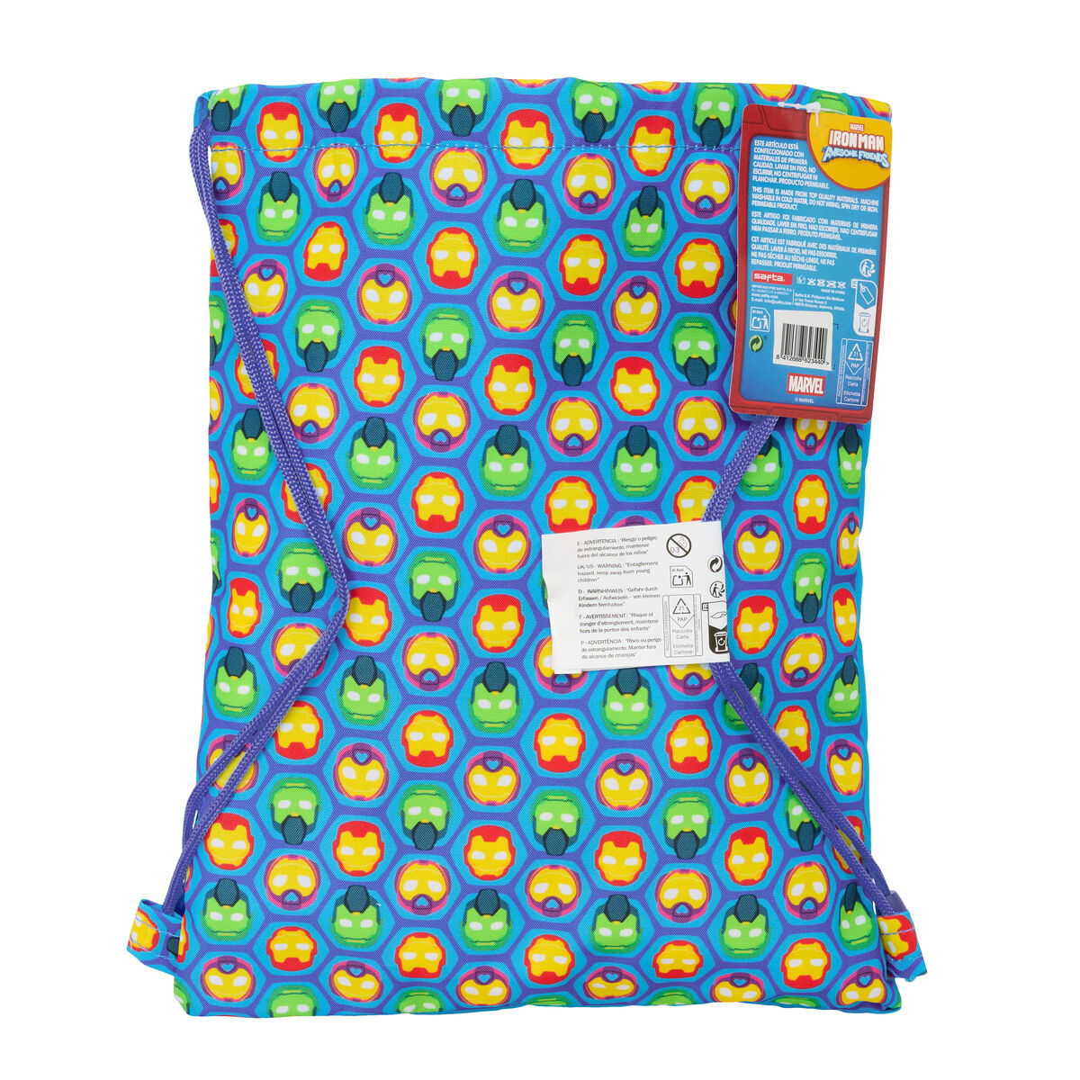 Geantă Rucsac cu Bretele Iron Man Multicolor 26 x 34 x 1 cm