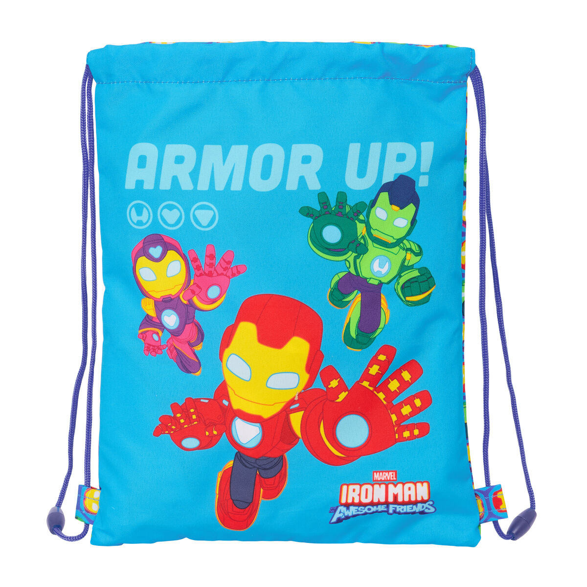 Geantă Rucsac cu Bretele Iron Man Multicolor 26 x 34 x 1 cm