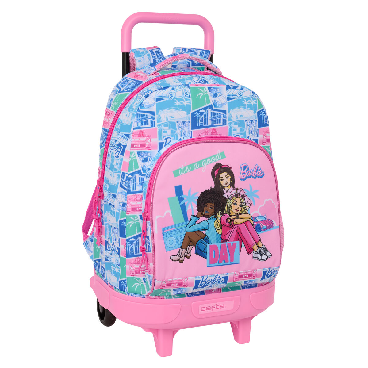 Ghiozdan cu Roți Barbie Multicolor 33 x 45 x 22 cm