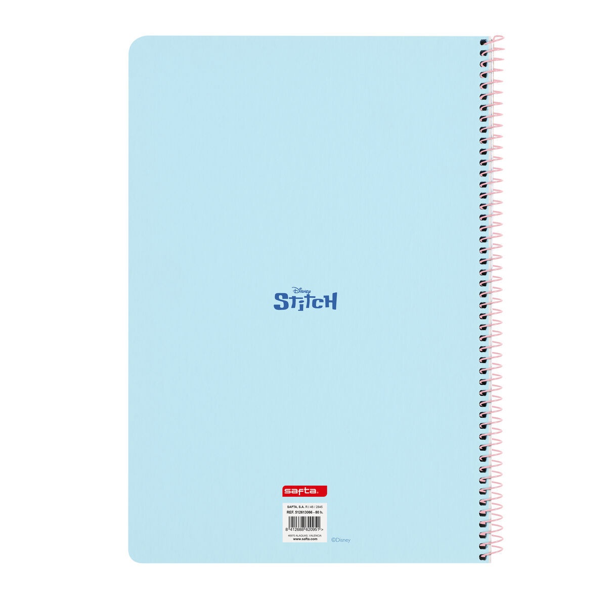 Biblioraft Lilo & Stitch Ohana Albastru Roz deschis A4 21.5 x 31 x 1 cm