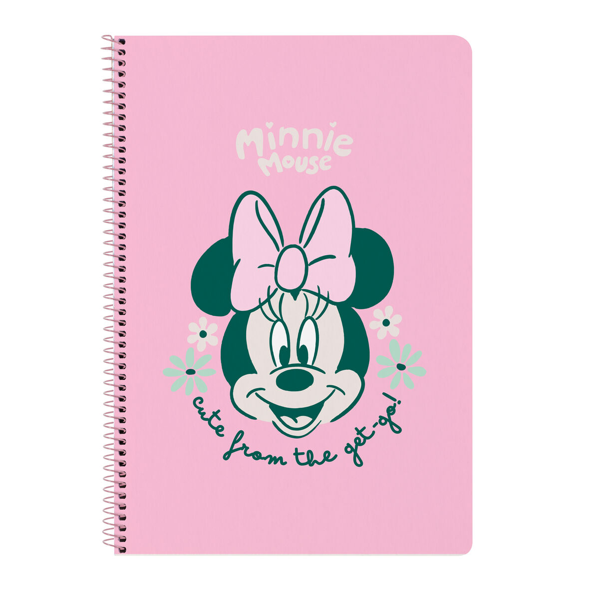 Biblioraft Minnie Mouse Minty Roz A4 21.5 x 31 x 1 cm